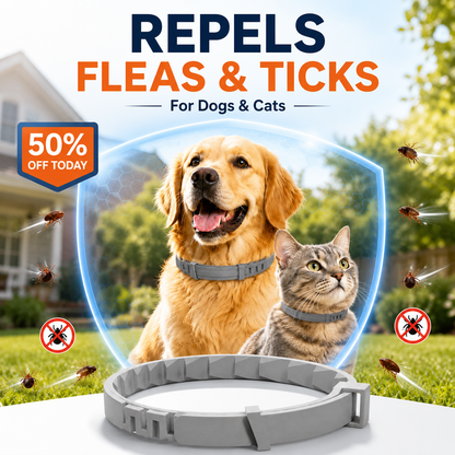 🐶55% OFF TODAY🛡️ Advanced Flea & Tick Collar for Dogs & Cats