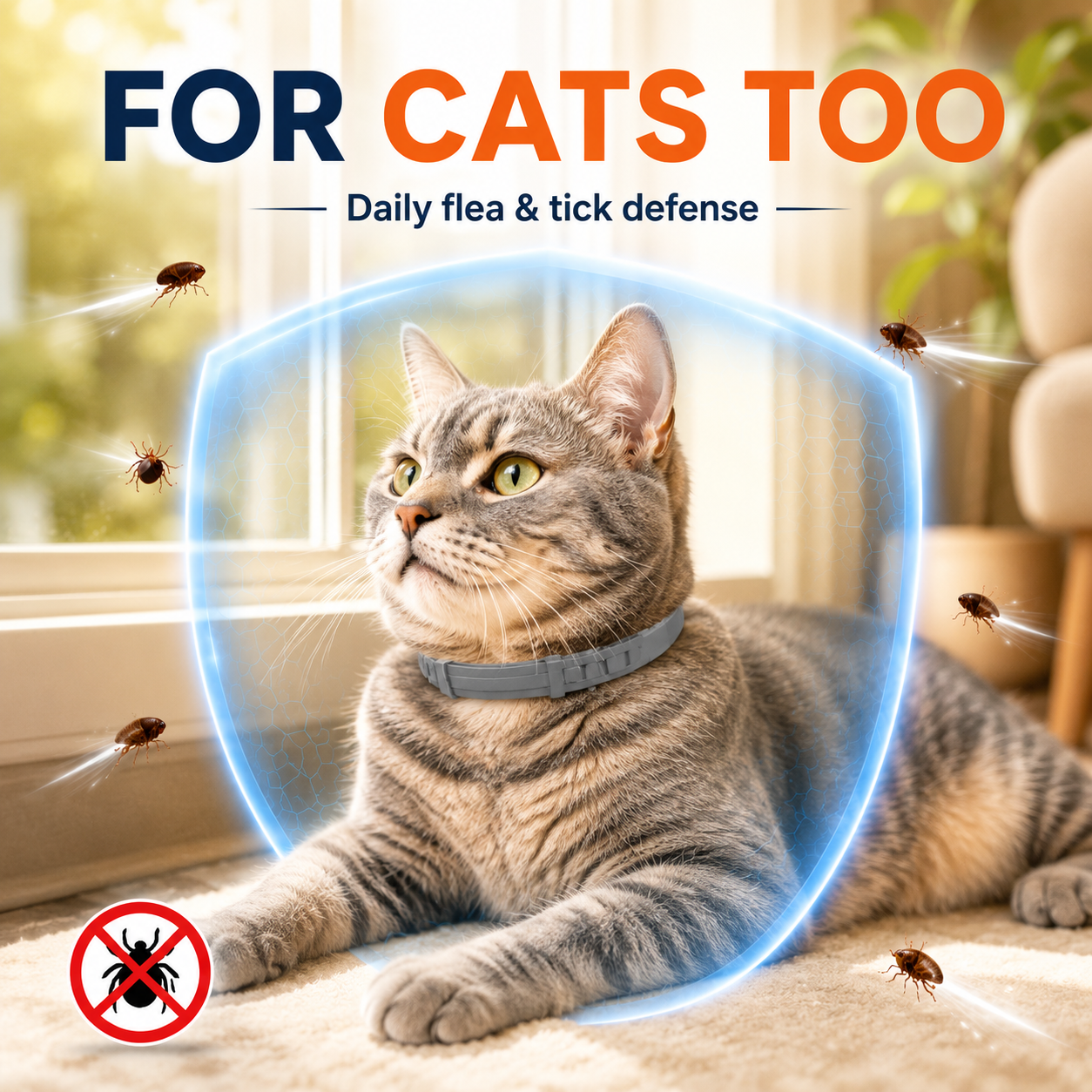 🐶55% OFF TODAY🛡️ Advanced Flea & Tick Collar for Dogs & Cats