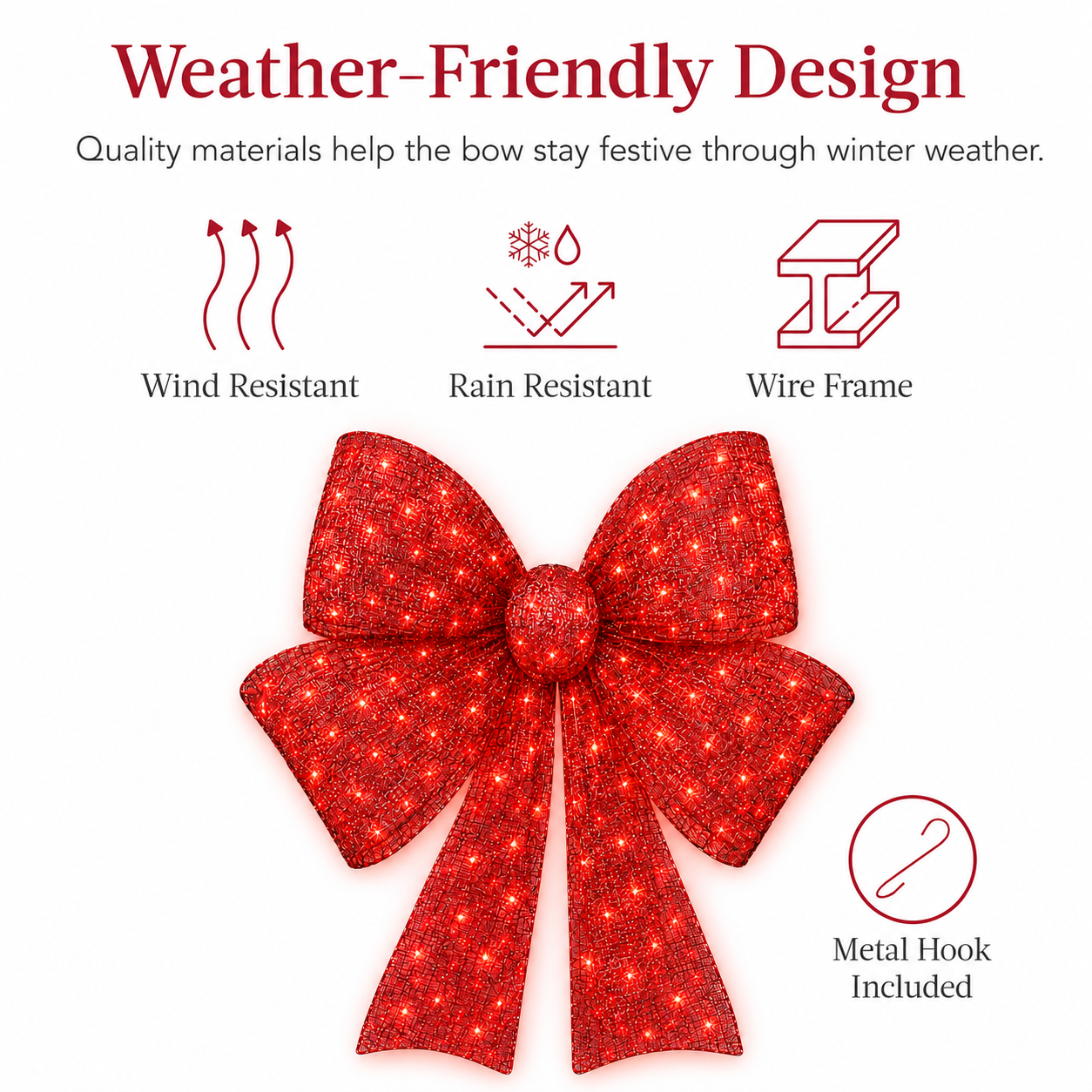 🔥 Hot Sale 55% OFF🎁✨🎄 48-Inch Lighted Christmas Bow 🎀