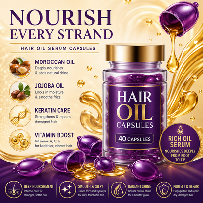 ✨55% OFF TODAY💜 Frizz Control Hair Capsules 🌿For Smooth, Shiny & Healthier-Looking Hair