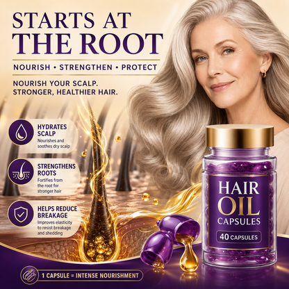 ✨55% OFF TODAY💜 Frizz Control Hair Capsules 🌿For Smooth, Shiny & Healthier-Looking Hair