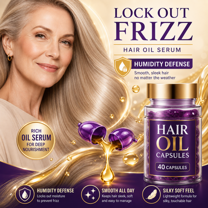 ✨55% OFF TODAY💜 Frizz Control Hair Capsules 🌿For Smooth, Shiny & Healthier-Looking Hair