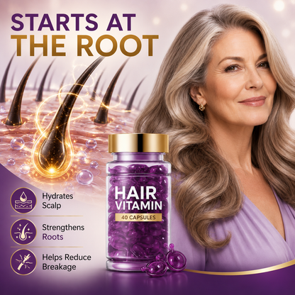 ✨55% OFF TODAY💜 Frizz Control Hair Capsules 🌿For Smooth, Shiny & Healthier-Looking Hair