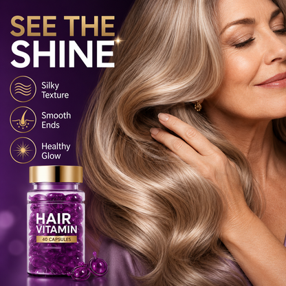 ✨55% OFF TODAY💜 Frizz Control Hair Capsules 🌿For Smooth, Shiny & Healthier-Looking Hair