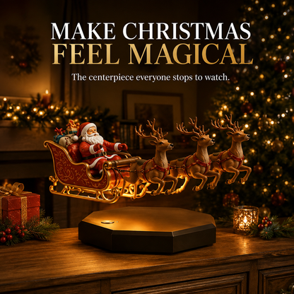 ✨Floating Santa Sleigh with 4 Reindeer-Magnetic Christmas Magic