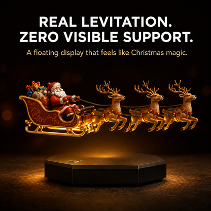 ✨Floating Santa Sleigh with 4 Reindeer-Magnetic Christmas Magic