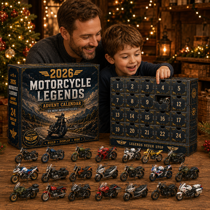 🏍️ 2026 Motorcycle Advent Calendar – 24 Mini Motorcycles, 24 Days of Legendary Rides