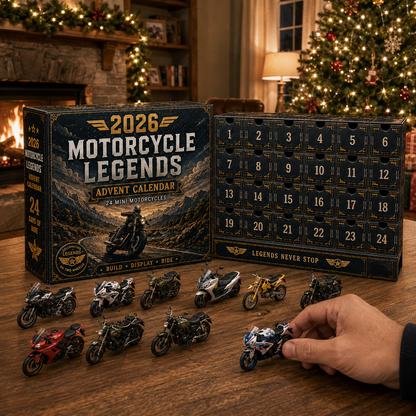 🏍️ 2026 Motorcycle Advent Calendar – 24 Mini Motorcycles, 24 Days of Legendary Rides