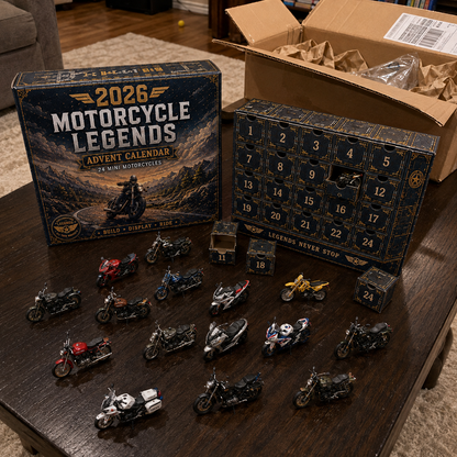 🏍️ 2026 Motorcycle Advent Calendar – 24 Mini Motorcycles, 24 Days of Legendary Rides