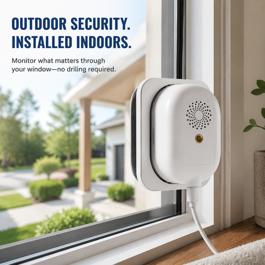 📷 2.5K AI Window Security Camera – No-Drill Outdoor Monitoring