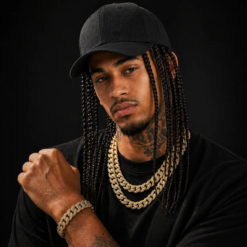 Hip-Hop Punk Baseball Cap with Braided Dreadlock Wig – Adjustable Snapback