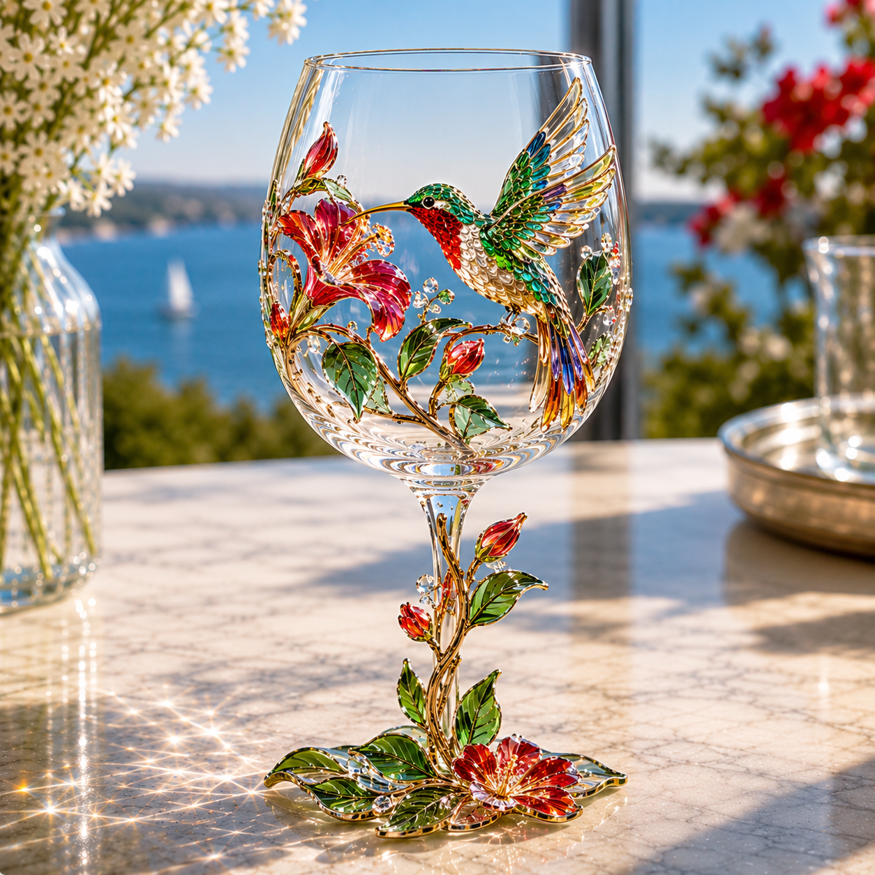 🐦 Nature’s Winged Beauties – 3D Bird Wine Glass Collection