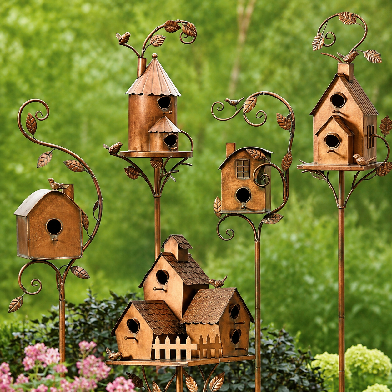 🔥70% OFF Today🐦Handmade Iron Birdhouse – Rustic Outdoor Garden Bird House