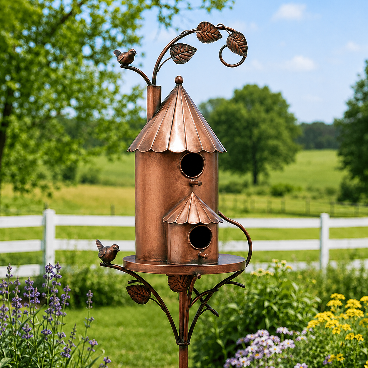 🔥70% OFF Today🐦Handmade Iron Birdhouse – Rustic Outdoor Garden Bird House