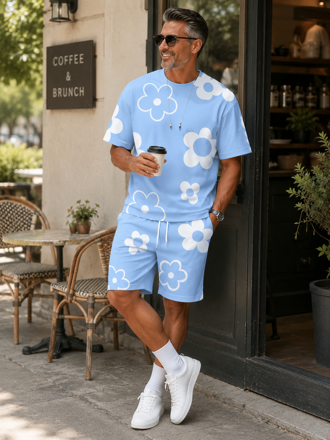 Hot Sale🌺 Men's Floral Print 2-Piece Summer Set