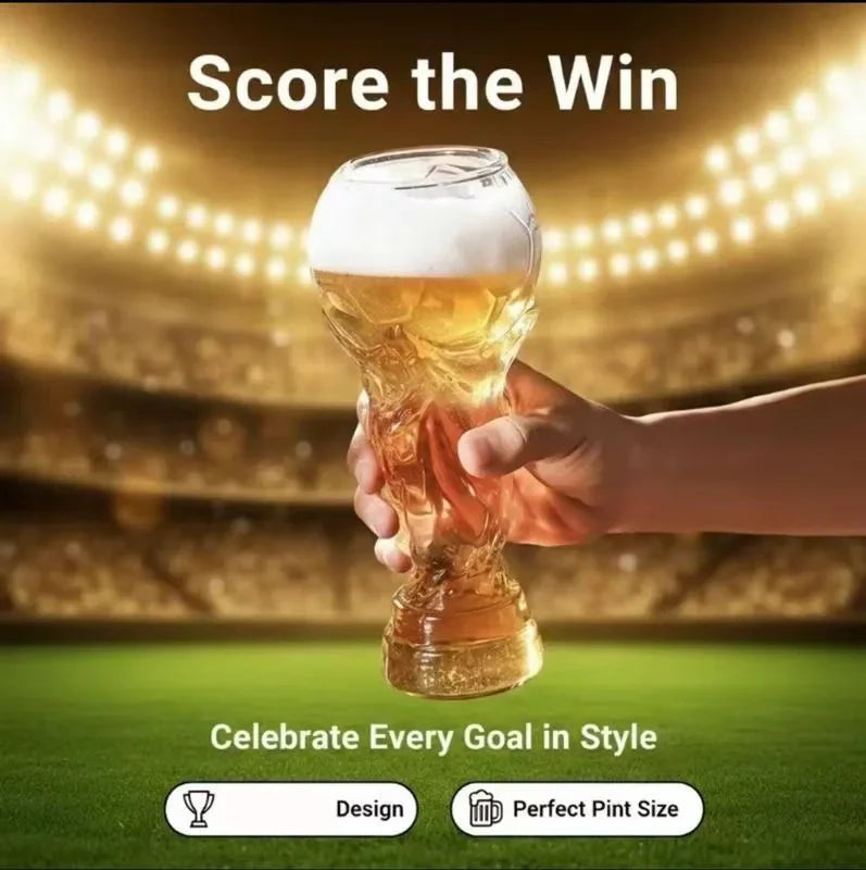🏆🍺 Football Trophy Beer Glass – The Ultimate Fan's Drinkware