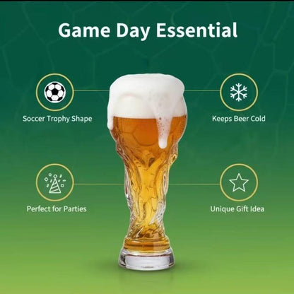 🏆🍺 Football Trophy Beer Glass – The Ultimate Fan's Drinkware