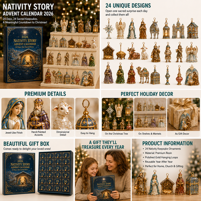 🎅 2026 Christmas Gift 50% OFF✨🎄 2026 Nativity Story Advent Calendar – 24 Days of Sacred Christmas Surprises