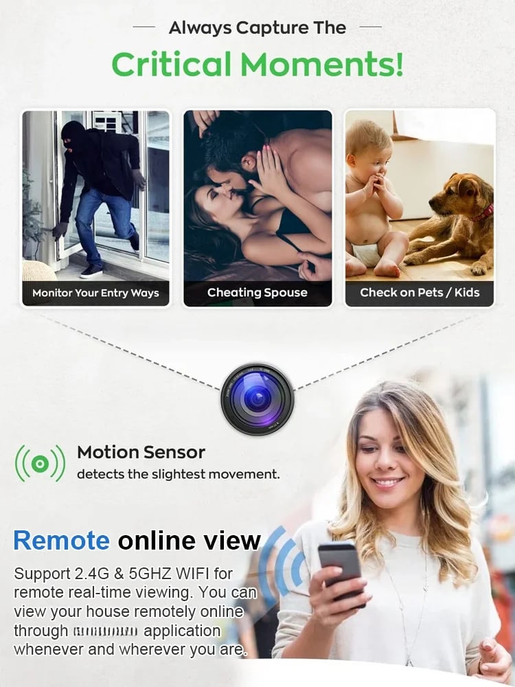 🔥LAST DAY SALE 50%OFF📷 Mini Full HD 4K Security Camera