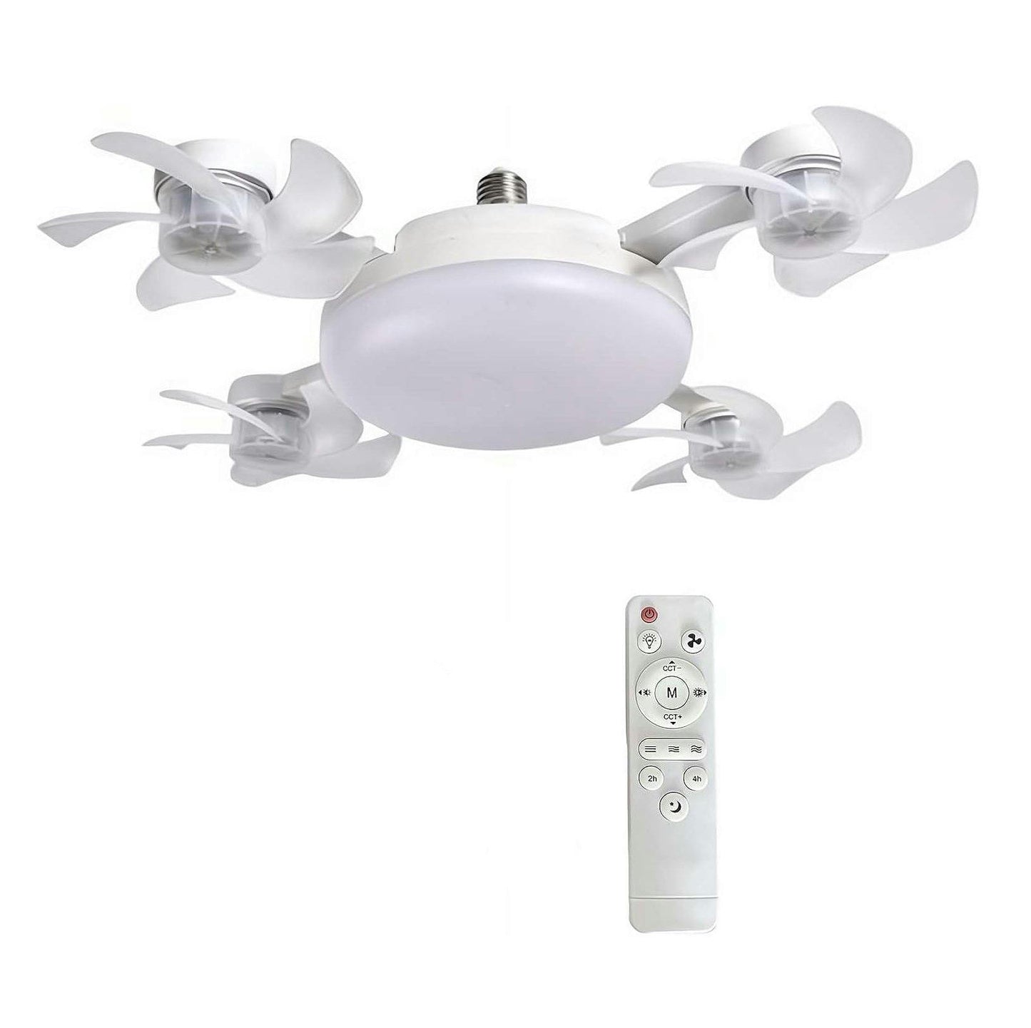 Smart Drone Fan Light Ceiling Lamp with Remote Control – 2 in 1 Decorative LED and Quiet Fan