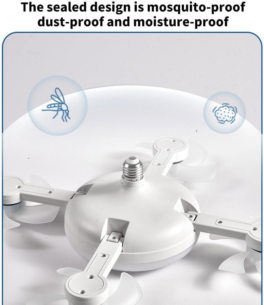 Smart Drone Fan Light Ceiling Lamp with Remote Control – 2 in 1 Decorative LED and Quiet Fan