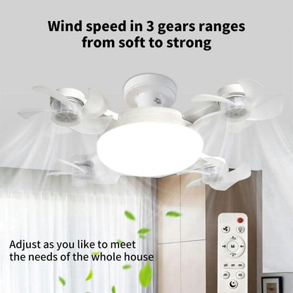 Smart Drone Fan Light Ceiling Lamp with Remote Control – 2 in 1 Decorative LED and Quiet Fan