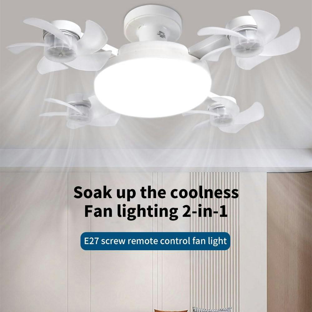 Smart Drone Fan Light Ceiling Lamp with Remote Control – 2 in 1 Decorative LED and Quiet Fan