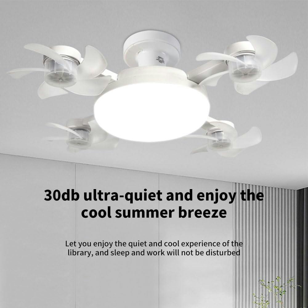 Smart Drone Fan Light Ceiling Lamp with Remote Control – 2 in 1 Decorative LED and Quiet Fan
