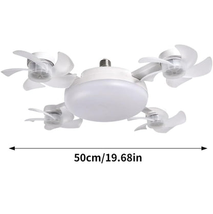Smart Drone Fan Light Ceiling Lamp with Remote Control – 2 in 1 Decorative LED and Quiet Fan