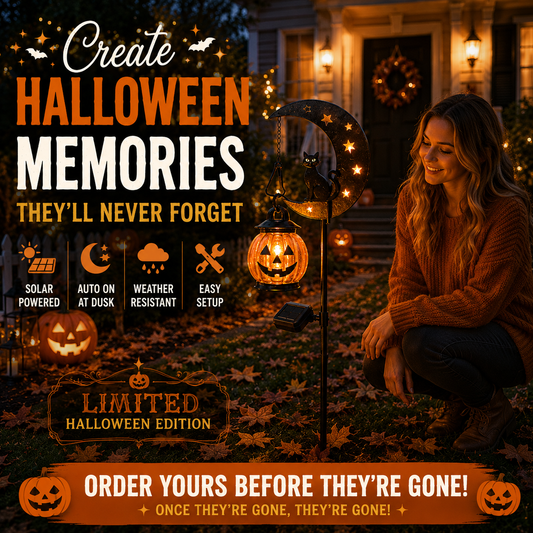 🎃 Shop Early for Halloween! 49% OFF Pumpkin Moon Garden Stake Light