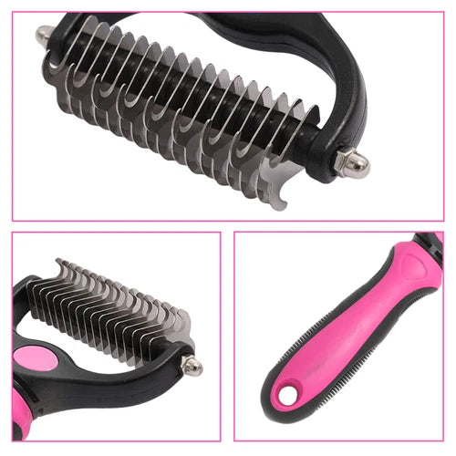 🐶✨ Pet Pro Grooming Tool – Professional Deshedding & Dematting Brush for Dogs & Cats | Easy Hair Removal