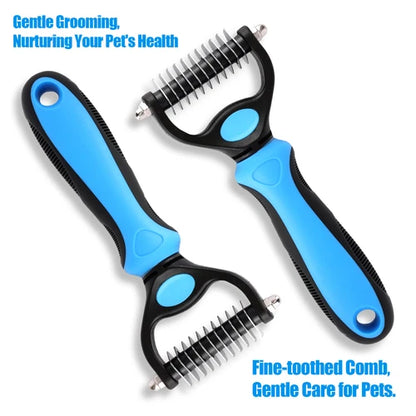 🐶✨ Pet Pro Grooming Tool – Professional Deshedding & Dematting Brush for Dogs & Cats | Easy Hair Removal