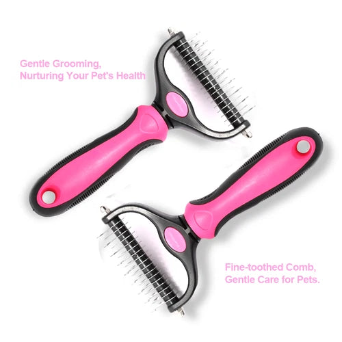 🐶✨ Pet Pro Grooming Tool – Professional Deshedding & Dematting Brush for Dogs & Cats | Easy Hair Removal