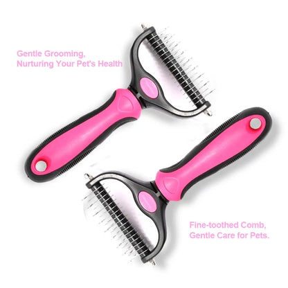 🐶✨ Pet Pro Grooming Tool – Professional Deshedding & Dematting Brush for Dogs & Cats | Easy Hair Removal