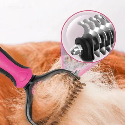 🐶✨ Pet Pro Grooming Tool – Professional Deshedding & Dematting Brush for Dogs & Cats | Easy Hair Removal