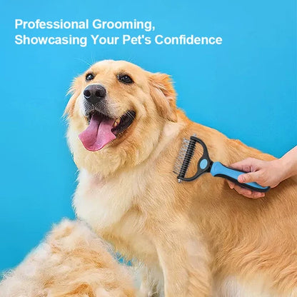 🐶✨ Pet Pro Grooming Tool – Professional Deshedding & Dematting Brush for Dogs & Cats | Easy Hair Removal