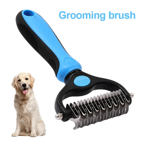 🐶✨ Pet Pro Grooming Tool – Professional Deshedding & Dematting Brush for Dogs & Cats | Easy Hair Removal