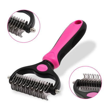 🐶✨ Pet Pro Grooming Tool – Professional Deshedding & Dematting Brush for Dogs & Cats | Easy Hair Removal