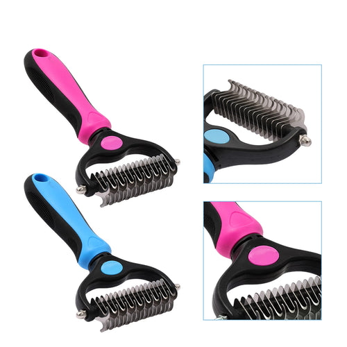 🐶✨ Pet Pro Grooming Tool – Professional Deshedding & Dematting Brush for Dogs & Cats | Easy Hair Removal
