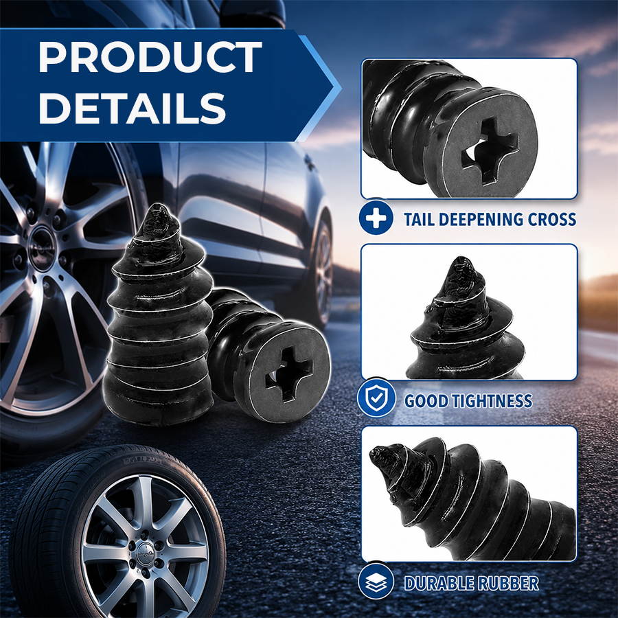 🔥 Last Day 50% OFF 🔧🚗 60PCS Self-Sealing Tire Repair Rubber Nails Kit | 2 Sizes | Quick & Easy Emergency Flat Tire Fix