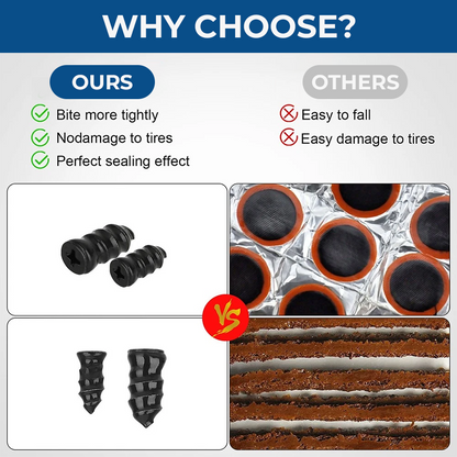 🔥 Last Day 50% OFF 🔧🚗 60PCS Self-Sealing Tire Repair Rubber Nails Kit | 2 Sizes | Quick & Easy Emergency Flat Tire Fix