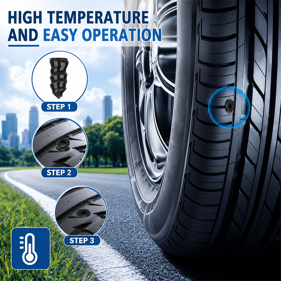🔥 Last Day 50% OFF 🔧🚗 60PCS Self-Sealing Tire Repair Rubber Nails Kit | 2 Sizes | Quick & Easy Emergency Flat Tire Fix