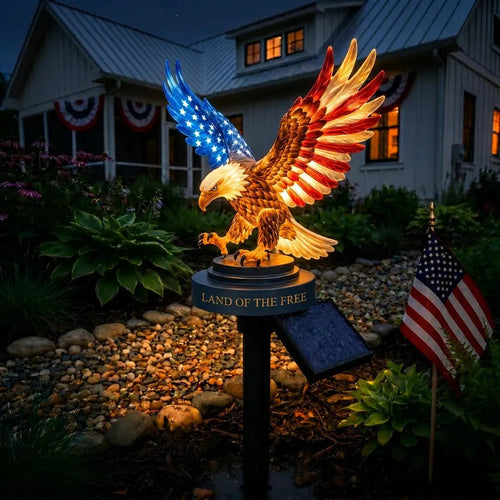 🔥🦅 Solar Eagle Garden Light – Patriotic Outdoor Garden Decor