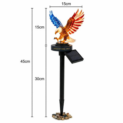 🔥🦅 Solar Eagle Garden Light – Patriotic Outdoor Garden Decor