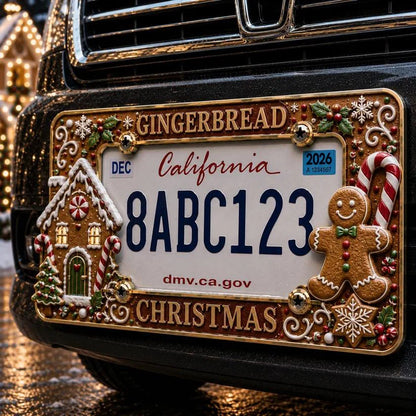 🎄Christmas License Plate Frame – Festive Style for Every Ride