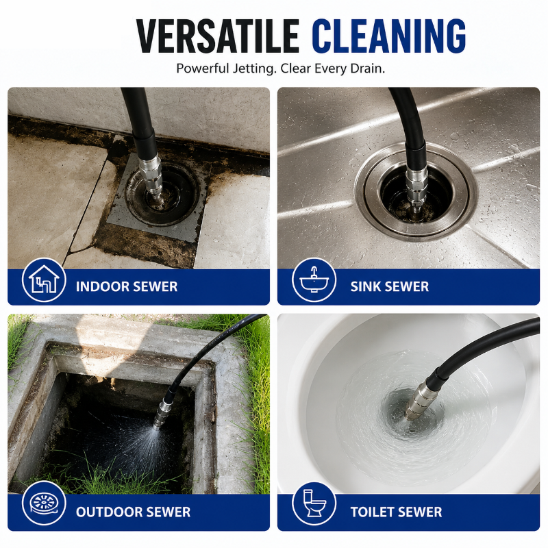 🚿 6500 PSI Sewer Jetter Nozzle – 1/4" Quick Connect Drain Cleaning Attachment