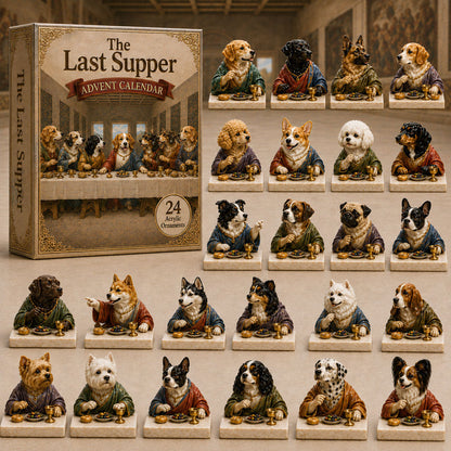 🐶🎁The Last Supper Dog Advent Calendar – 24-Day Christmas Countdown & Festive Collectibles