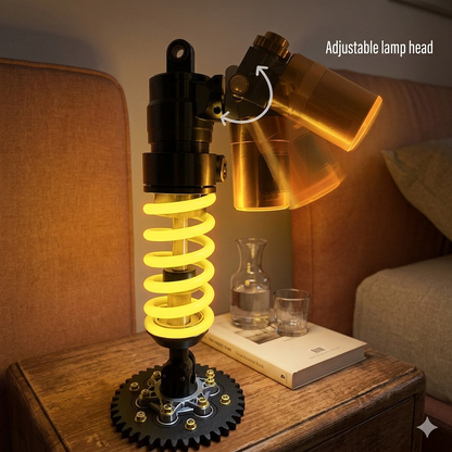 Inspired Suspension Shock Absorber Lamp - Adjustable LED Light for Gamers & Car Enthusiasts