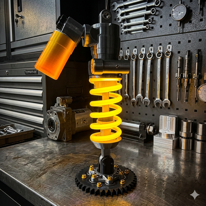 Inspired Suspension Shock Absorber Lamp - Adjustable LED Light for Gamers & Car Enthusiasts