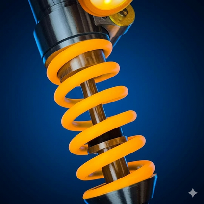 Inspired Suspension Shock Absorber Lamp - Adjustable LED Light for Gamers & Car Enthusiasts